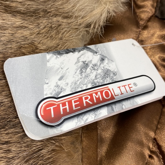 NWT Danier genuine, leather and rabbit, fur thermolite extreme coat - Picture 9 of 15